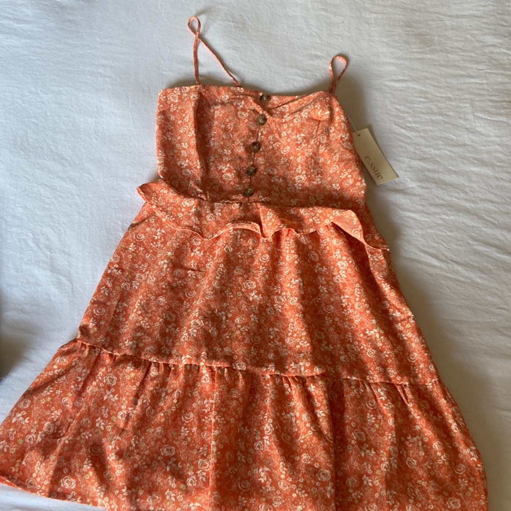 super cute pinkish-orange dress